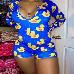 Large size home one-piece pajamas