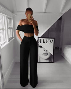 Gorgeous at Brunch" Crop Top 2-Piece set