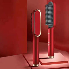 The Red Hot Multi-speed Curling Iron Hairbrush