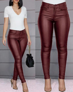 The Jordan Women's Vegan Leather Look PU Pants