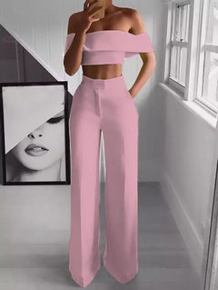 Gorgeous at Brunch" Crop Top 2-Piece set