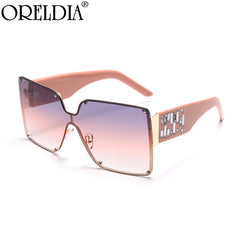 The Oreldia Oversized Rimless Sunglasses