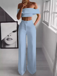 Gorgeous at Brunch" Crop Top 2-Piece set